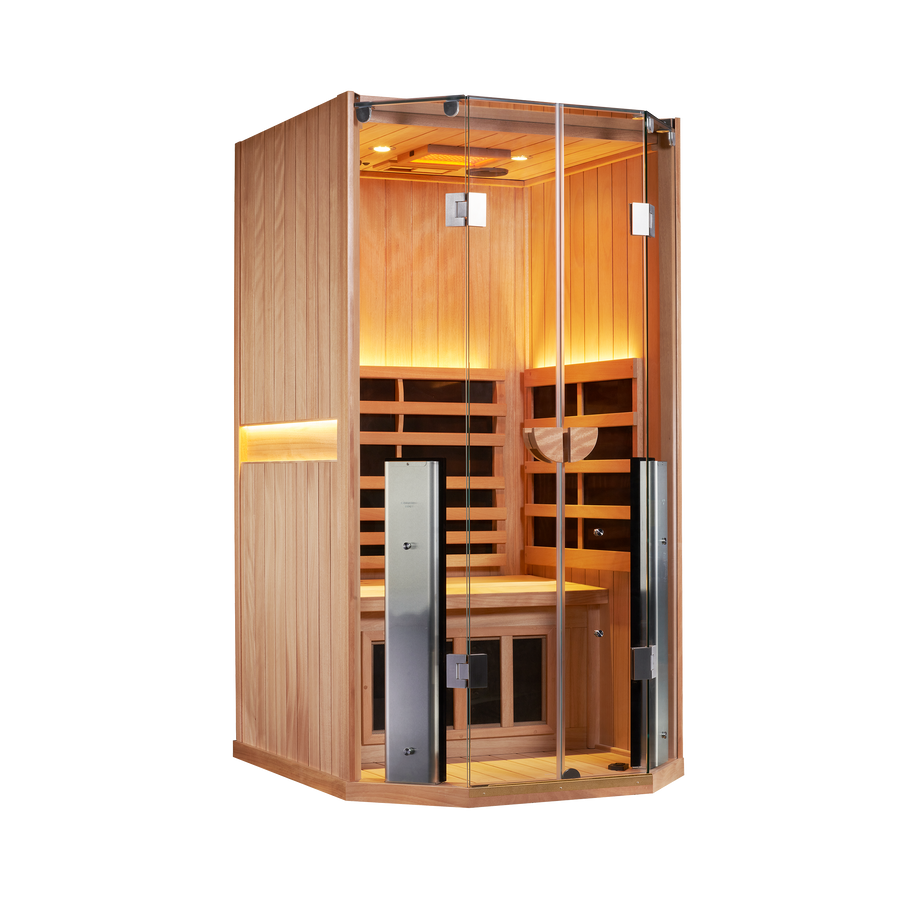 Sanctuary 1 Person Sauna | Okoume Pro | EU Plug