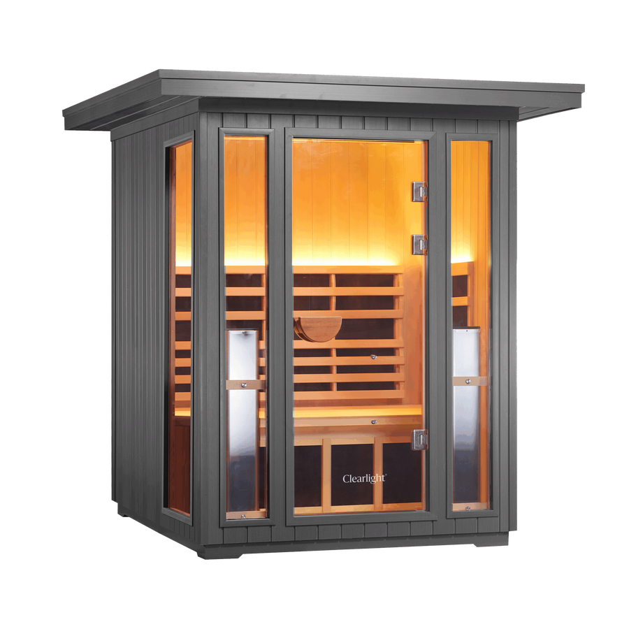 Sanctuary Outdoor 2 Person Sauna | Okoume | EU Plug