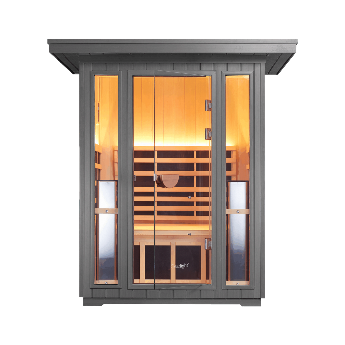 Sanctuary Outdoor 2 Person Sauna | Okoume | EU Plug
