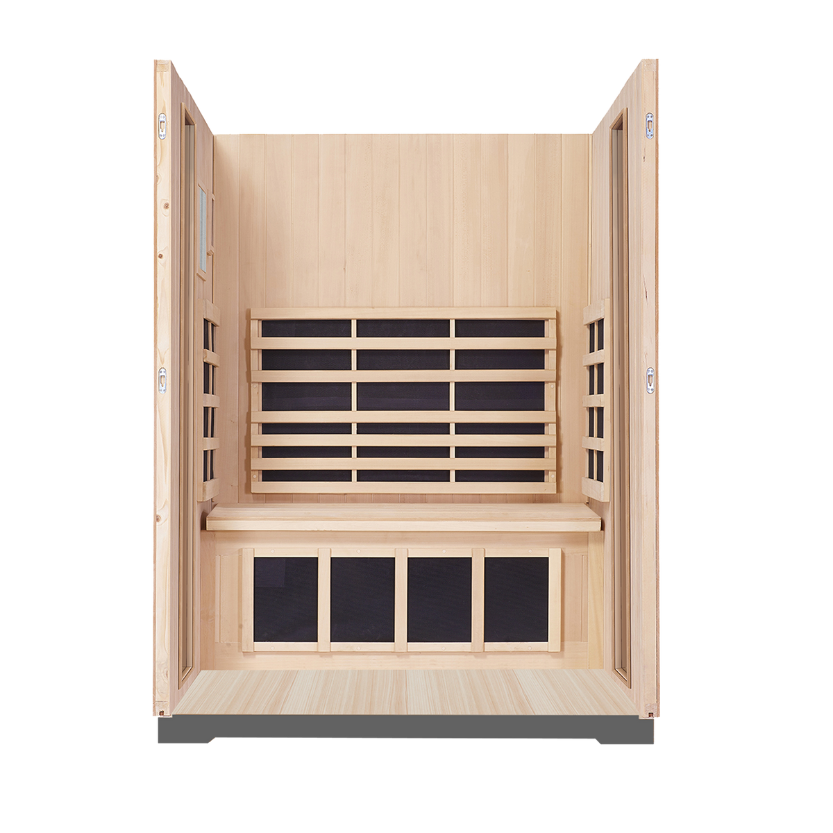 Sanctuary Outdoor 2 Person Sauna | Okoume | EU Plug